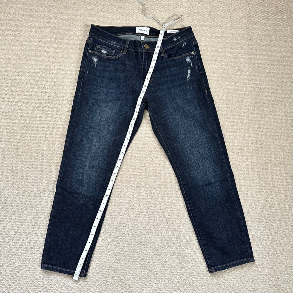 Frame Le Garçon Crop Jeans Covant Size 27 - Picture 5 of 10